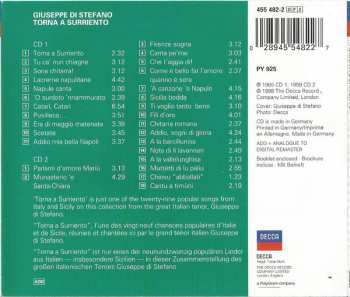 2CD Giuseppe Di Stefano: Torna A Surriento (Songs Of Italy & Sicily) 44980