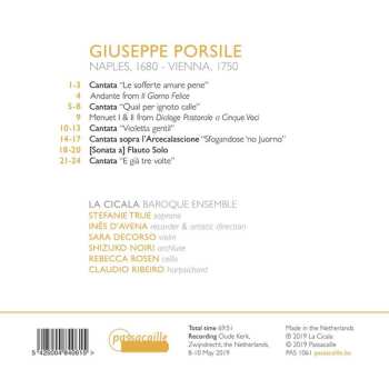 CD Giuseppe Porsile: Mannaggia Amore - Cantatas For Soprano 560261