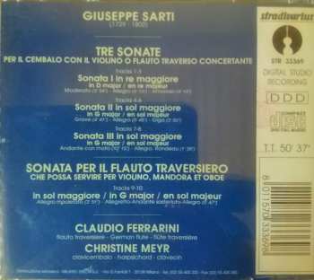 CD Giuseppe Sarti: Quattro Sonate A Flauto Traversiero E Cembalo 397196