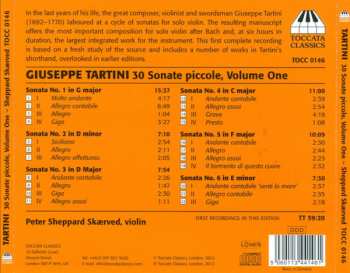 CD Giuseppe Tartini: 30 Sonate Piccole, Volume One: Sonatas Nos. 1-6 336538