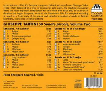 CD Giuseppe Tartini: 30 Sonate Piccole, Volume Two: Sonatas Nos. 7-12 316567