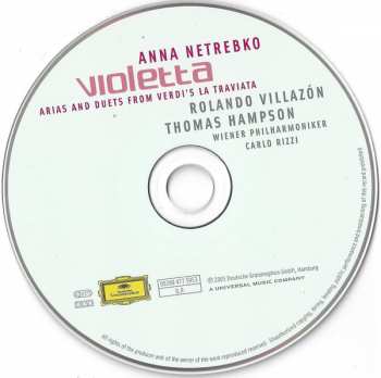 CD Giuseppe Verdi: Violetta (Arias And Duets From Verdi's La Traviata) 405772