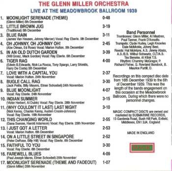 CD Glenn Miller And His Orchestra: Live At The Meadowbrook Ballroom 1939 617673