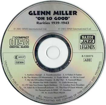 CD Glenn Miller: Oh So Good (Rarities 1939-1943) 552088