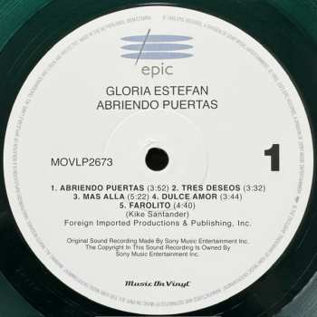 LP Gloria Estefan: Abriendo Puertas CLR | LTD | NUM 544903