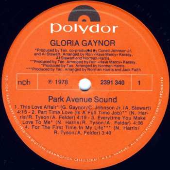 LP Gloria Gaynor: Park Avenue Sound 641164