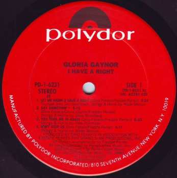 LP Gloria Gaynor: I Have A Right 641160