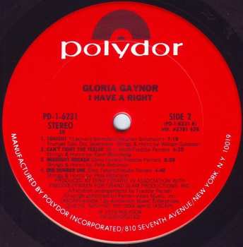 LP Gloria Gaynor: I Have A Right 641160