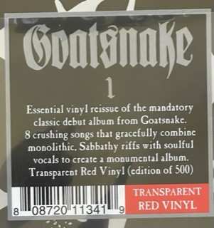 LP Goatsnake: 1 CLR | LTD 609101