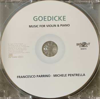 CD Alexander Goedicke: Music For Violin & Piano 561313