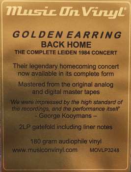 2LP Golden Earring: Back Home - The Complete Leiden 1984 Concert 590338