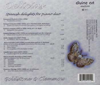 CD Goldstone And Clemmow: Delicias – Spanish Delights For Piano Duo 642994