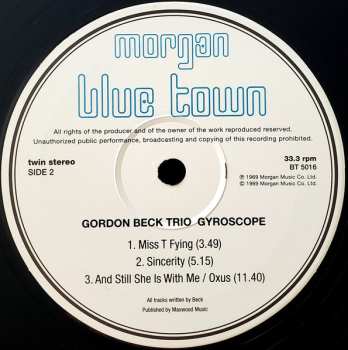 LP Gordon Beck Trio: Gyroscope 606183