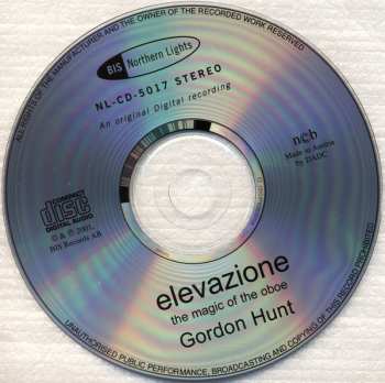 CD Gordon Hunt: Elevazione - The Magic Of The Oboe 393989