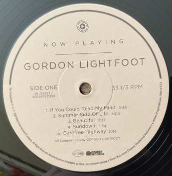 LP Gordon Lightfoot: Now Playing  612488