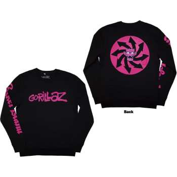 Merch Gorillaz: Gorillaz Unisex Sweatshirt: Craker Island Pazuzu Spiral (back & Sleeve Print) (xx-large) XXL