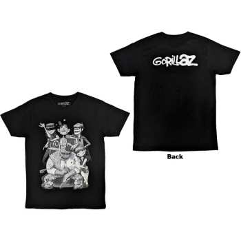 Merch Gorillaz: Gorillaz Unisex T-shirt: George Spray (back Print) (small) S