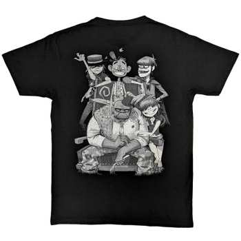 Merch Gorillaz: Gorillaz Unisex T-shirt: Pocket Spray - George Group (back Print) (small) S