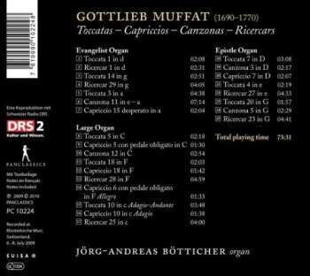 CD Gottlieb Muffat: Toccatas - Capriccios - Canzonas - Ricercars DIGI 564447