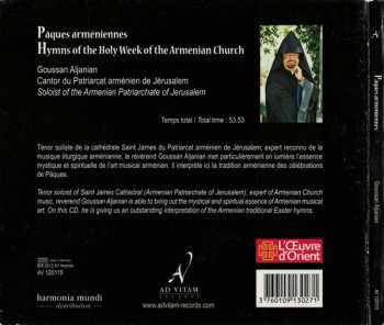 CD Goussan Aljanian: Pâques Arméniennes (Hymns Of The Holy Week Of The Armenian Church) 478234