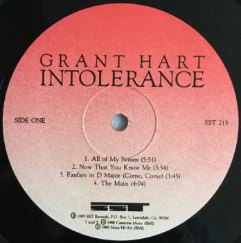 LP Grant Hart: Intolerance 579170