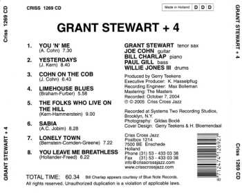 CD Grant Stewart: Grant Stewart + 4 654676