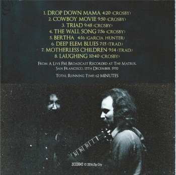 CD The Grateful Dead: David & The Dorks - 1970 Matrix Broadcast 649088