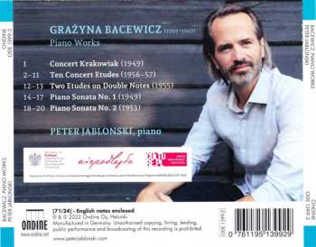 CD Grażyna Bacewicz: Piano Works 560945