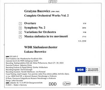 CD WDR Sinfonieorchester Köln: Complete Symphonic Works Vol. 2 650115