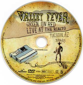 DVD Green On Red: Valley Fever (Live At The Rialto, Tucson, AZ 9/04/05) 639905