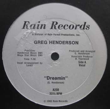 Album Greg Henderson: Dreamin