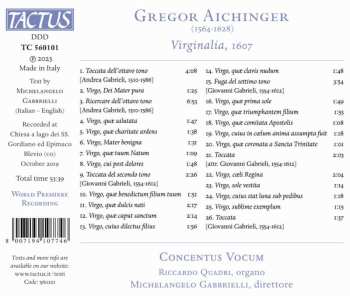 CD Gregor Aichinger: Virginalia, 1607 581660