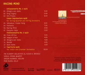 CD Gregor Huebner: Racing Mind (New Music For Strings By Gregor Huebner) 559511