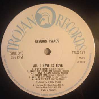 LP Gregory Isaacs: All I Have Is Love 598181