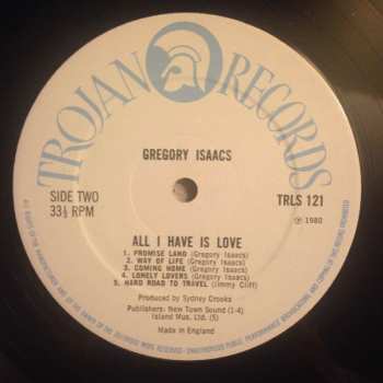 LP Gregory Isaacs: All I Have Is Love 598181