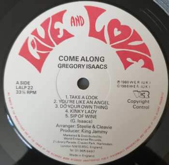 LP Gregory Isaacs: Come Along 596641