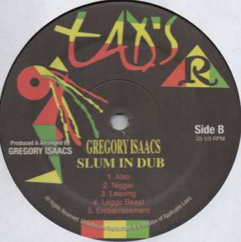 LP Gregory Isaacs: Slum In Dub  571622