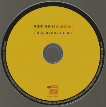 CD/DVD Gregory Porter: One Night Only (Live At The Royal Albert Hall) 228493