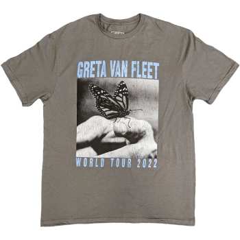 Merch Greta Van Fleet: Greta Van Fleet Unisex T-shirt: World Tour Butterfly (medium) M