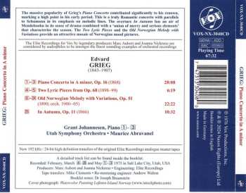 CD Edvard Grieg: Piano Concerto In A Minor / Old Norwegian Melody With Variations / Two Lyric Pieces / In Autumn  641364