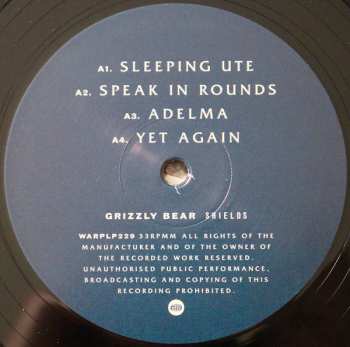 2LP Grizzly Bear: Shields 131917