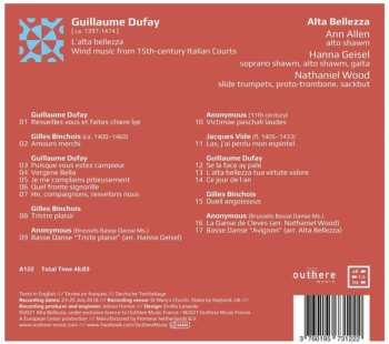 CD Guillaume Dufay: L'Alta Bellezza: Wind Music From 15th-century Italian Courts 615603