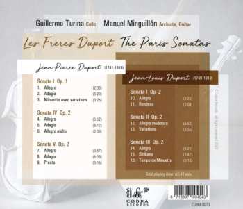 CD Manuel Minguillon Nieto: Les Frères Duport: The Paris Sonatas 609159