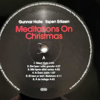 LP Gunnar Halle: Meditations On Christmas 496606