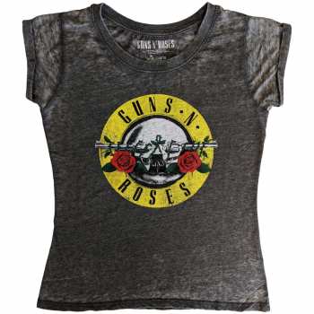 Merch Guns N' Roses: Guns N' Roses Ladies T-shirt: Classic Logo (burnout) (large) L