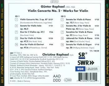 2CD Günter Raphael: Violin Concerto; Works for Violin 119561