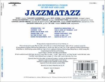 CD Guru: Jazzmatazz Volume: 1 18538