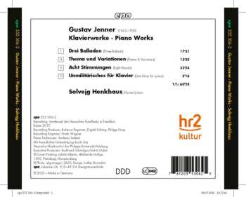 CD Gustav Jenner: Piano Works 647133