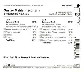 2CD Gustav Mahler: Symphonies No. 6 & 7 (Arr. For Piano For Four Hands) 589426