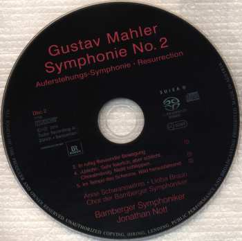 2SACD Gustav Mahler: Symphonie No. 2 221429